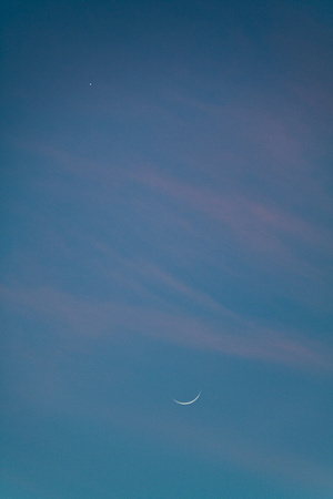 Moon and Venus at Twilight, 5/15/2010
