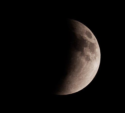Partial phase, prior to total lunar eclipse 4/15/2014