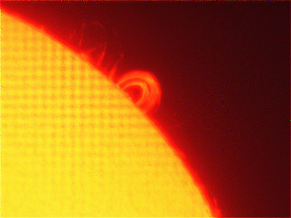 Loop Prominence associated with X8 solar flare from AR2673 on 9/10/2017