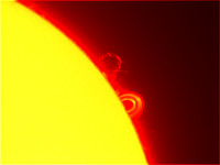 Loop Prominence associated with X8 solar flare from AR2673 on 9/10/2017