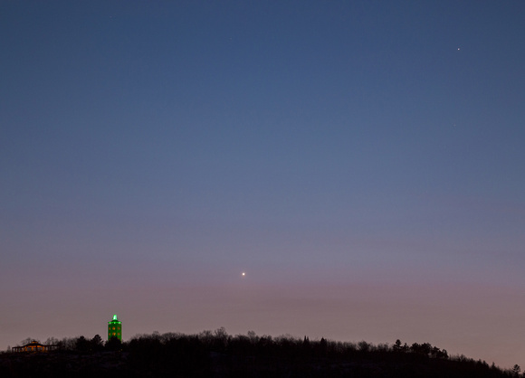 Venus and Mercury by Enger Tower