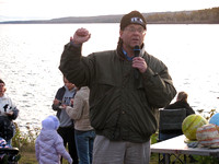 Eric Norland gives a speech at the Harvest Moon Festival