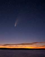 Comet C/2020 F3 NEOWISE in Twilight