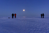 Eclipse watchers on Lake Superior Ice, 3/3/07